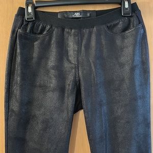 ABS Platinum Women’s Faux Leather Leggings Black Size 2